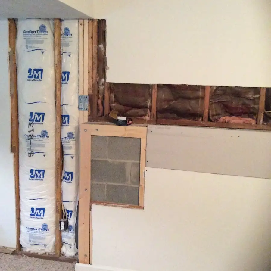 Wall insulation replacement during Contents Cleaning & Restoration in Montevallo